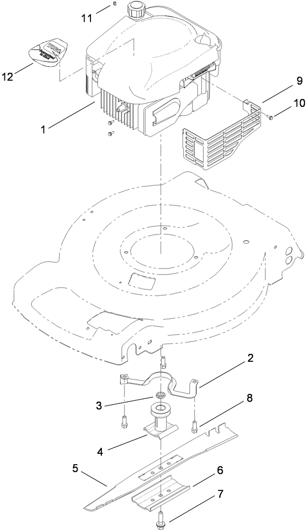Engine and Blade Assembly
