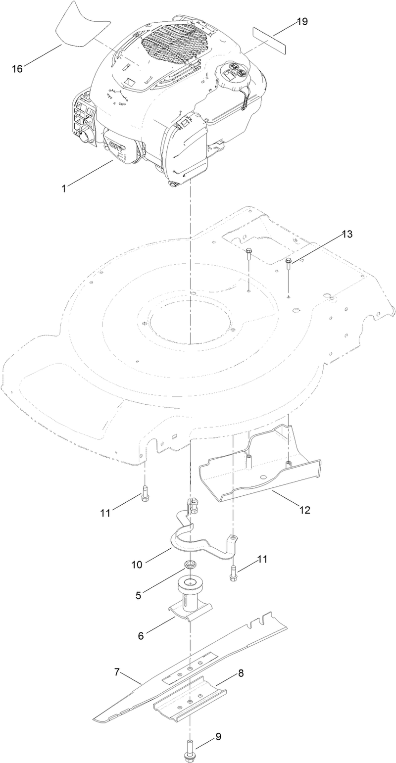 Engine and Blade Assembly