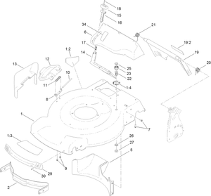 Deck Side Chute and Rear Door Assembly
