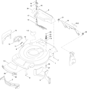 Deck Side Chute and Rear Door Assembly