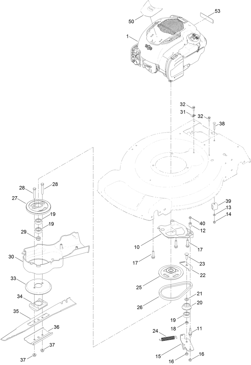 Engine and Blade Assembly