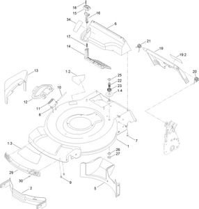 Deck Side Chute and Rear Door Assembly