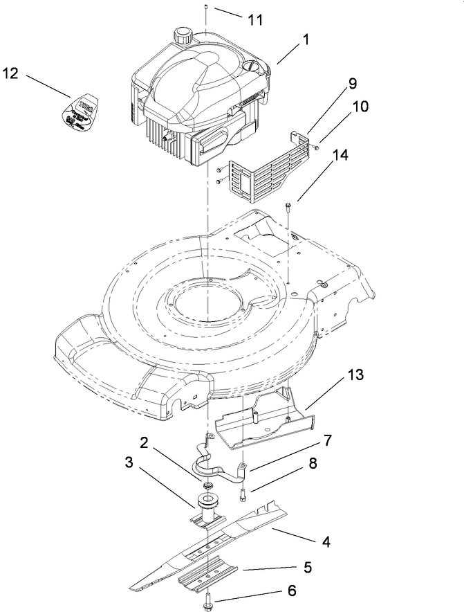 Engine and Blade Assembly