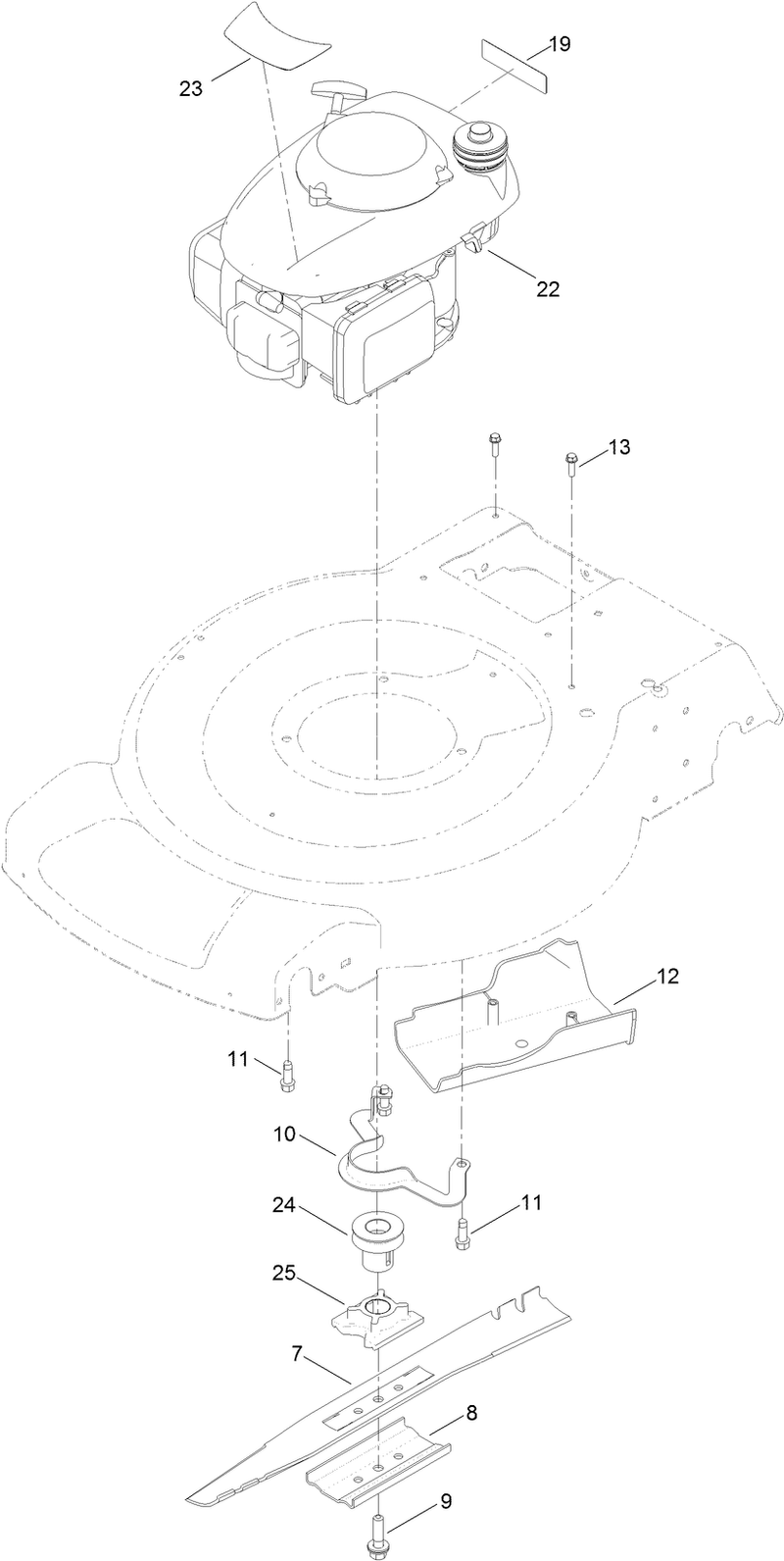 Engine and Blade Assembly