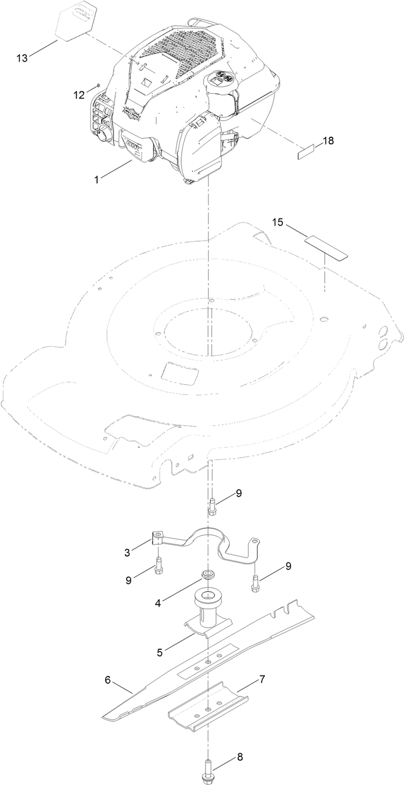 Engine and Blade Assembly