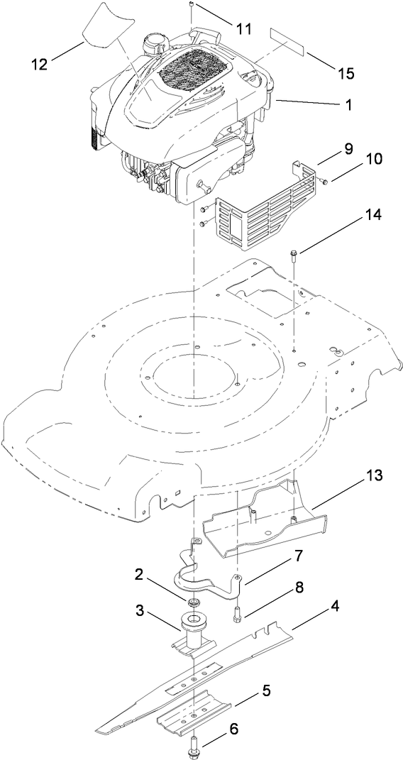 Engine and Blade Assembly