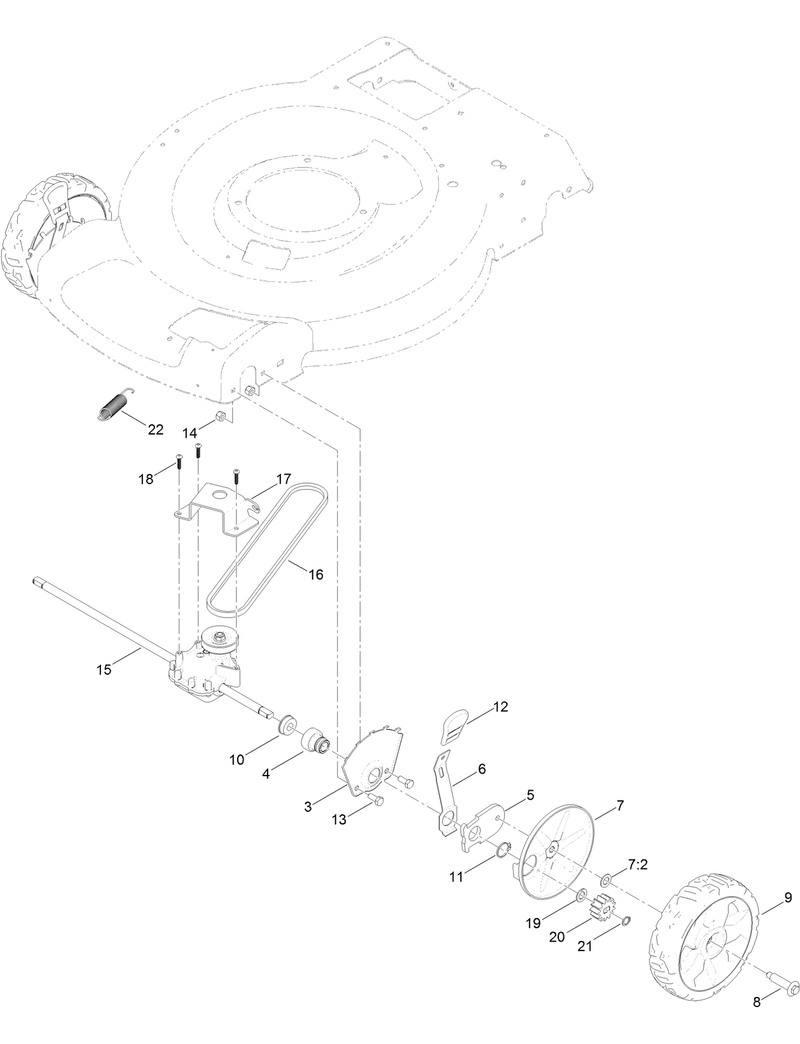 Transmission and Front Wheel Drive Assembly