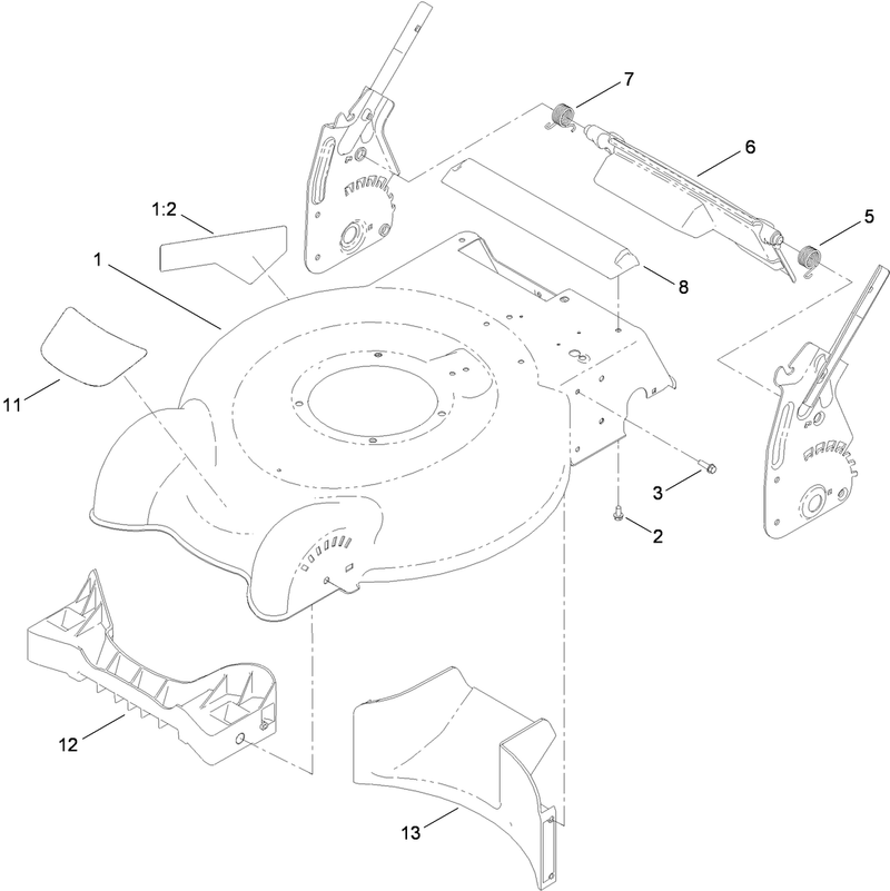 Housing Baffle and Rear Door Assembly