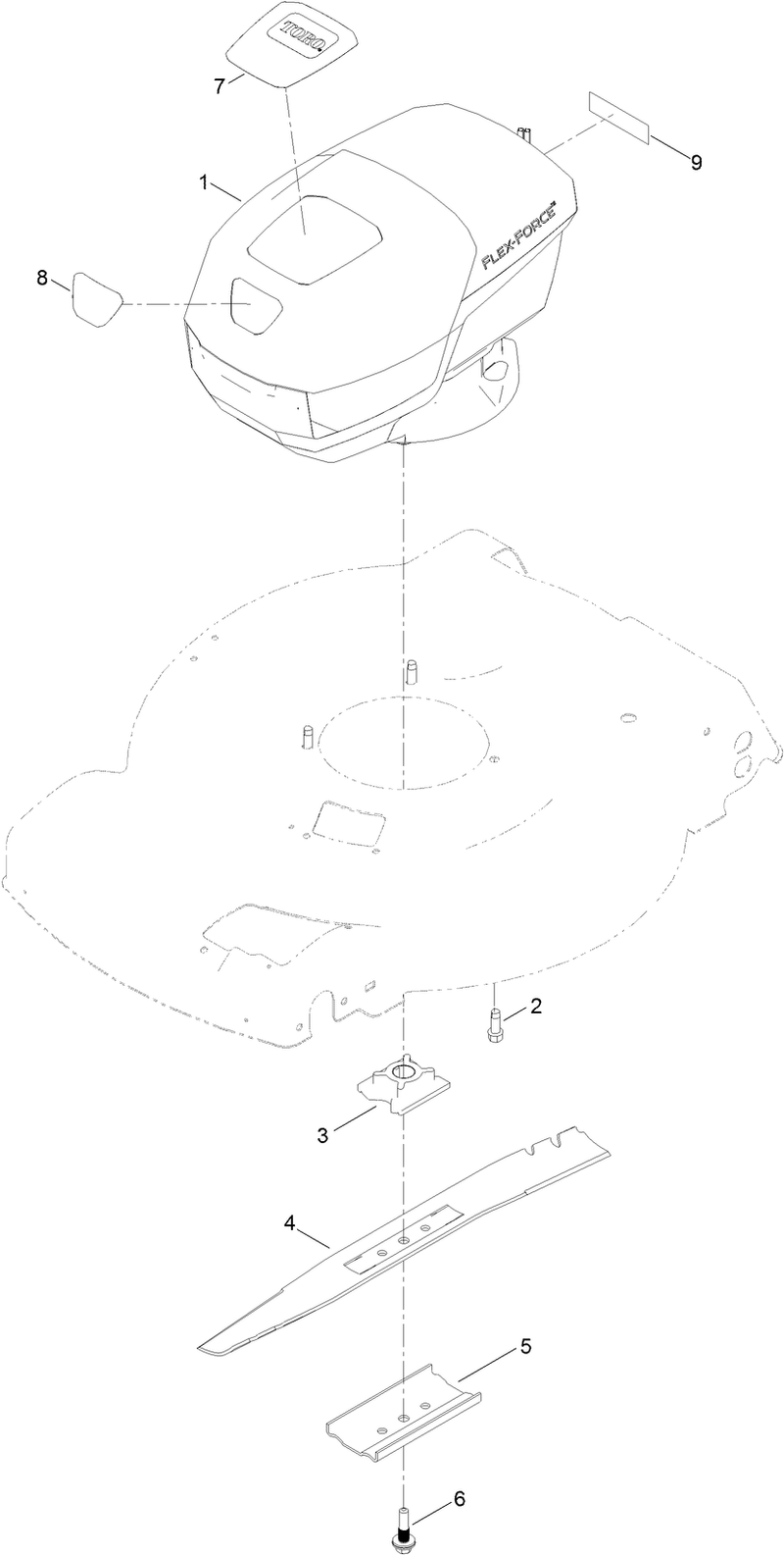 Motor and Blade Assembly