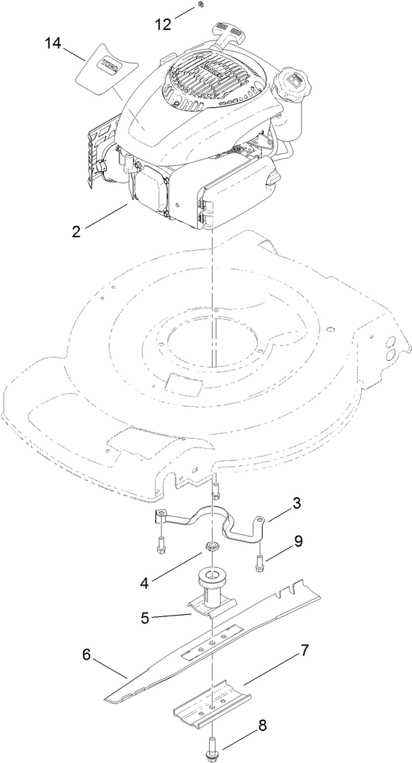 Engine and Blade Assembly