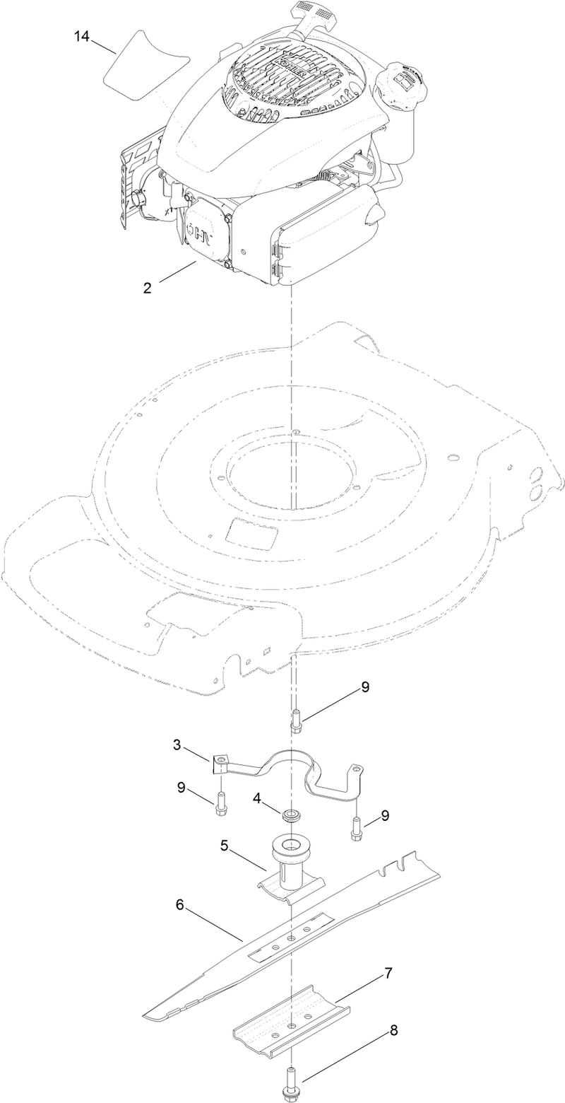 Engine and Blade Assembly