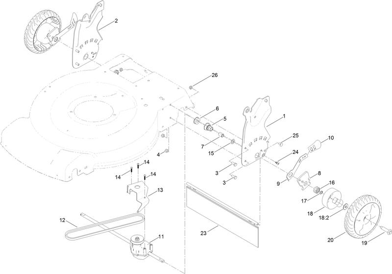 Height of Cut and Rear Wheel Assembly