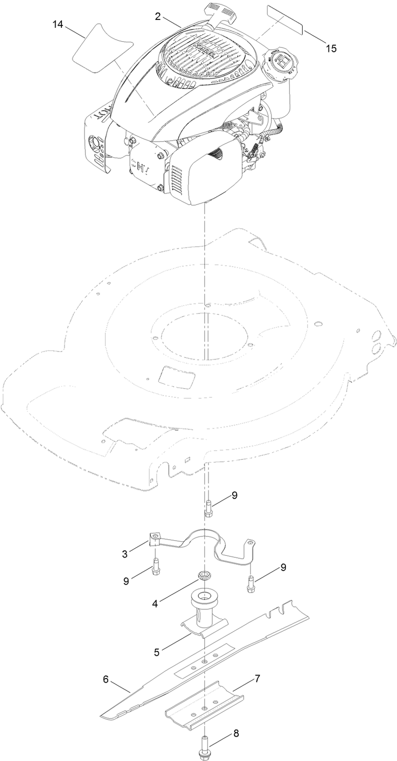 Engine and Blade Assembly