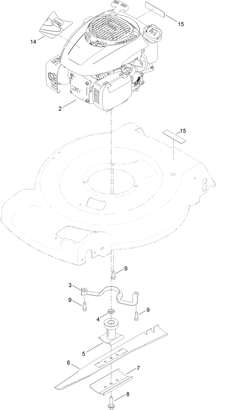 Engine and Blade Assembly