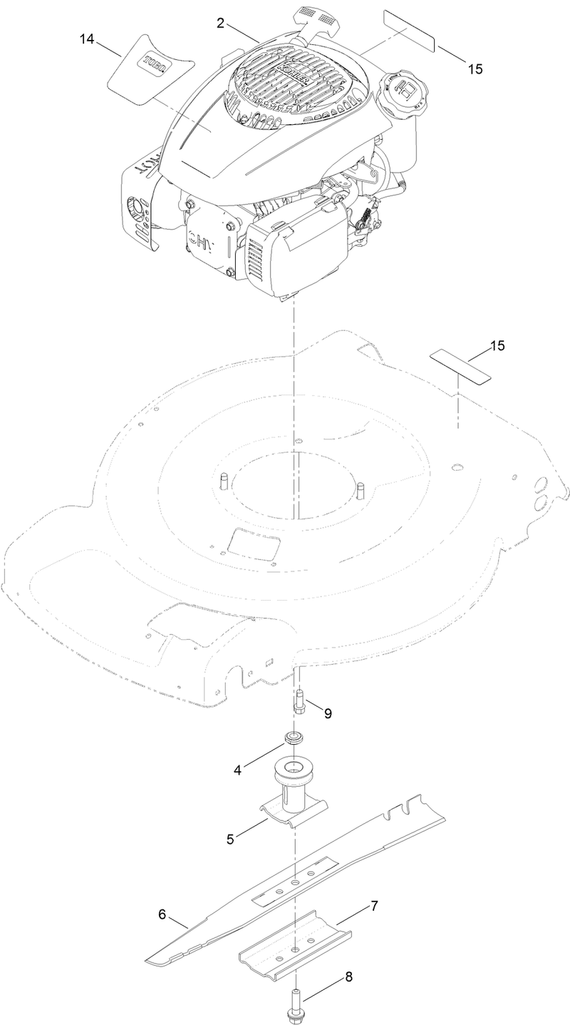 Engine and Blade Assembly
