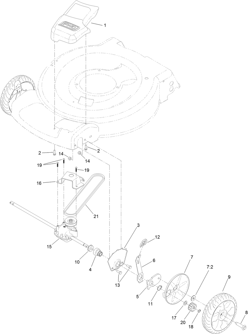 Transmission and Front Wheel Drive Assembly