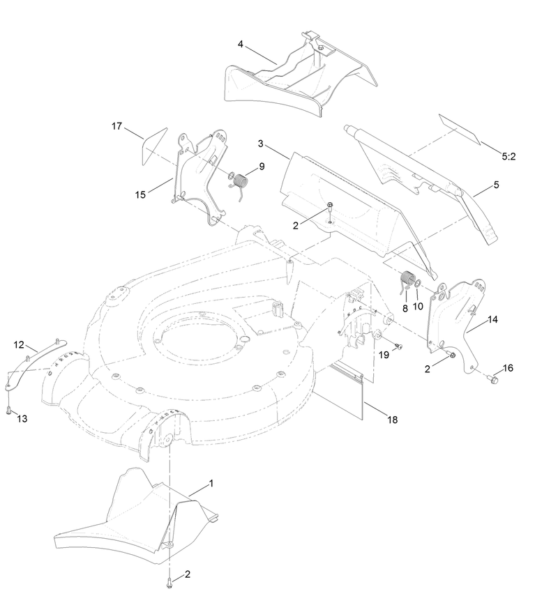Rear Door and Mulch Plug Assembly