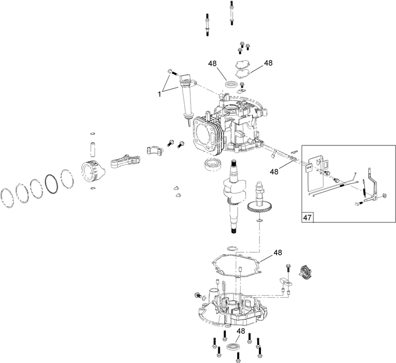 Dipstick Brake and Governor Arm Assembly