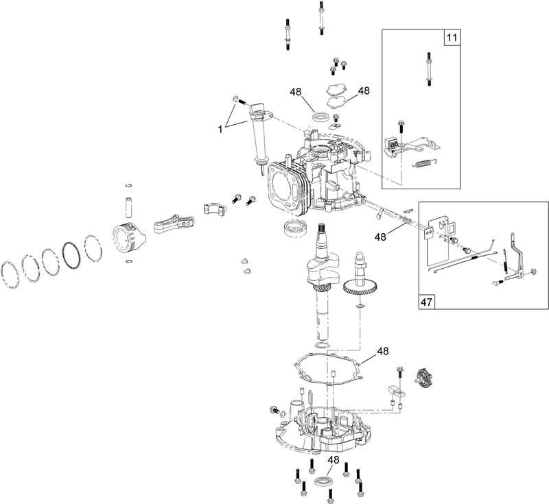 Dipstick Brake and Governor Arm Assembly