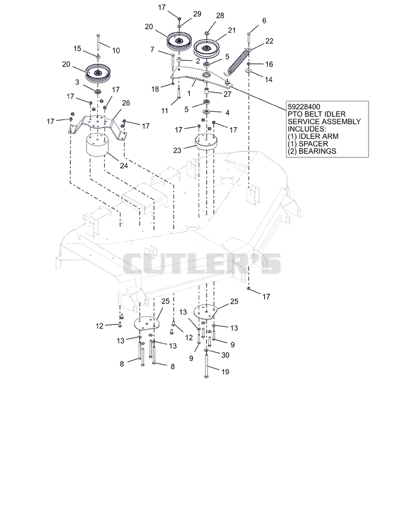 Deck Drive Idlers - Mach One