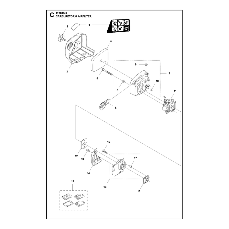 CARBURETOR AND AIR FILTER