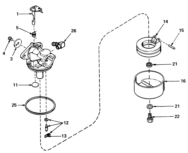 Carburetor No 631784a