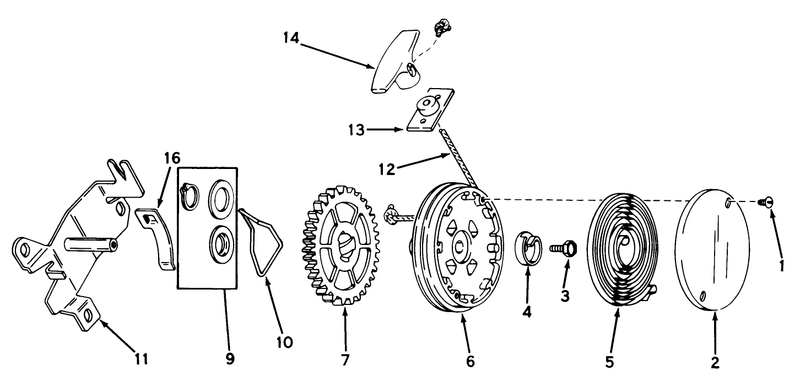 Rewind Starter No 590450a