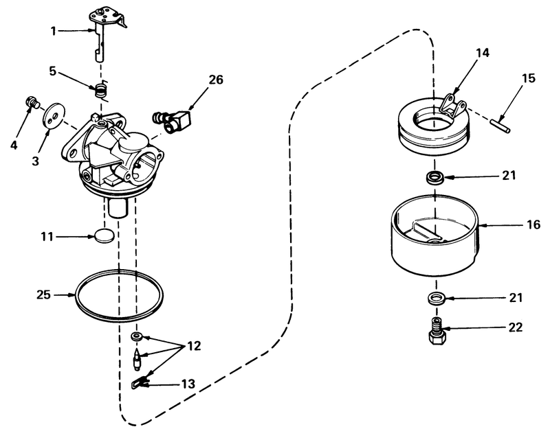 Carburetor No 631784a
