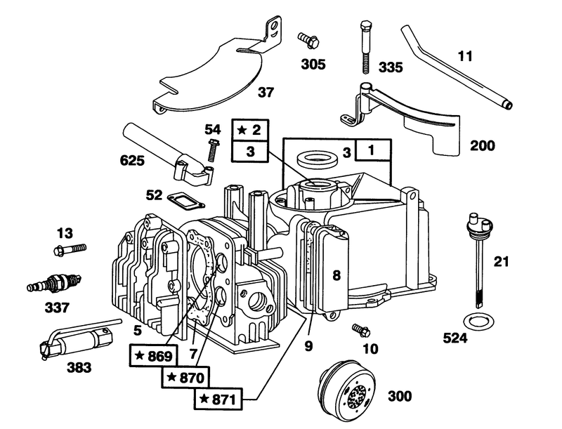 Engine Briggs and Stratton Model 95902 3154 01