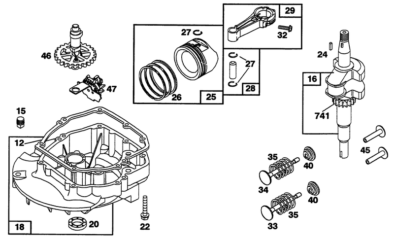 Engine Briggs and Stratton Model 122702 3171 01