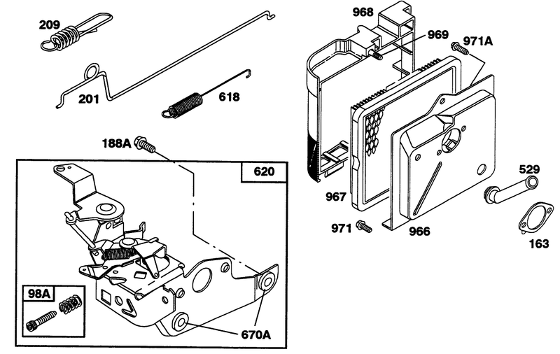 Engine Briggs and Stratton Model 122702 3171 01