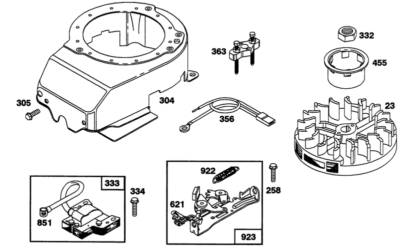 Engine Briggs and Stratton Model 122702 3171 01