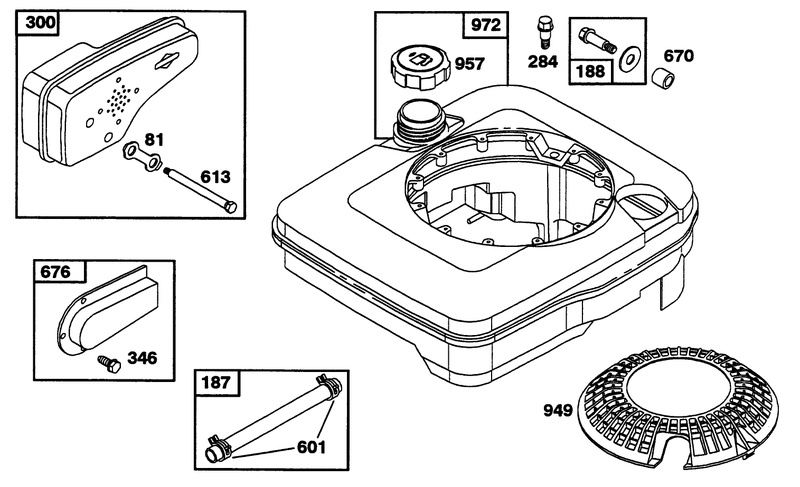 Engine Briggs and Stratton Model 122702 3171 01