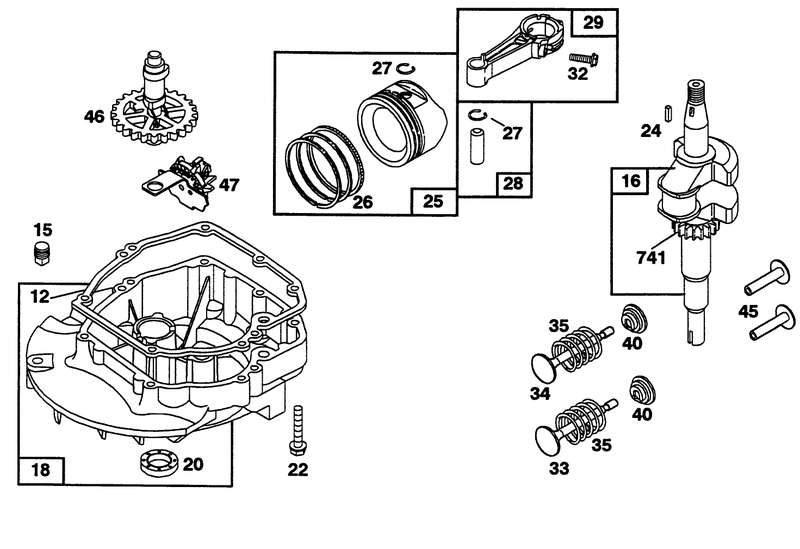 Engine Briggs and Stratton Model 124702 3115 01