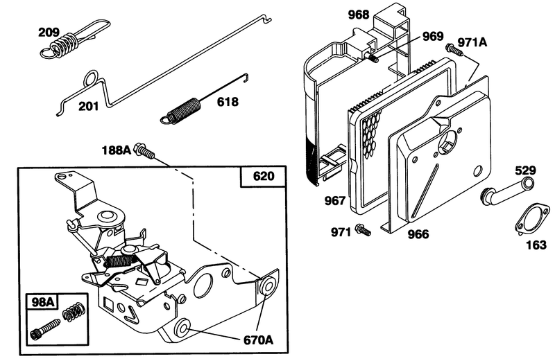 Engine Briggs and Stratton Model 124702 3115 01