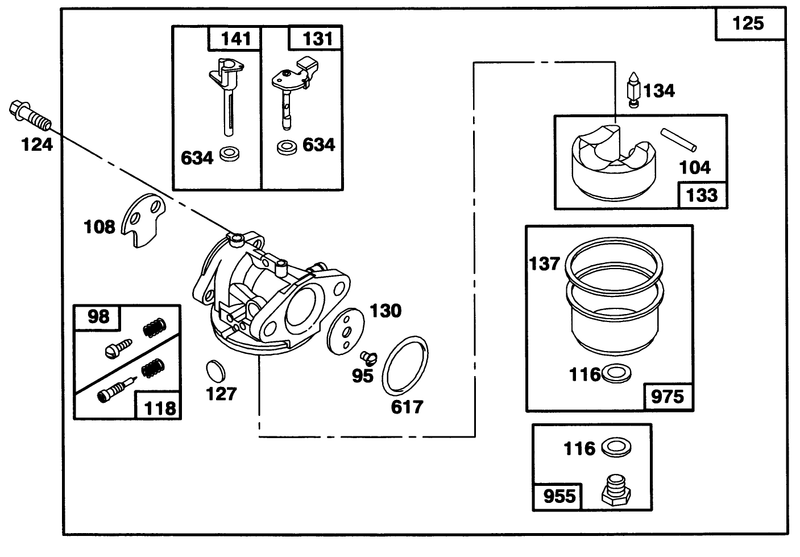 Engine Briggs and Stratton Model 124702 3115 01