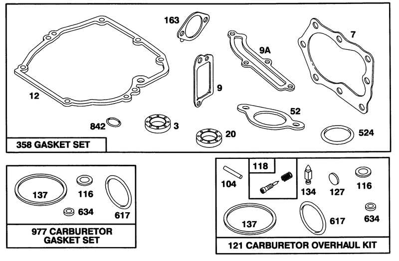 Engine Briggs and Stratton Model 124702 3115 01