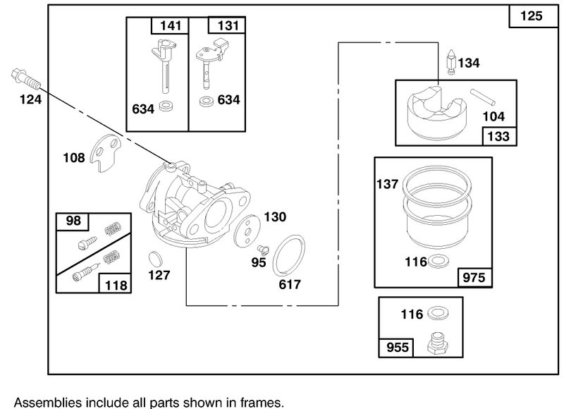 Engine Briggs and Stratton Model 124702 3115 01