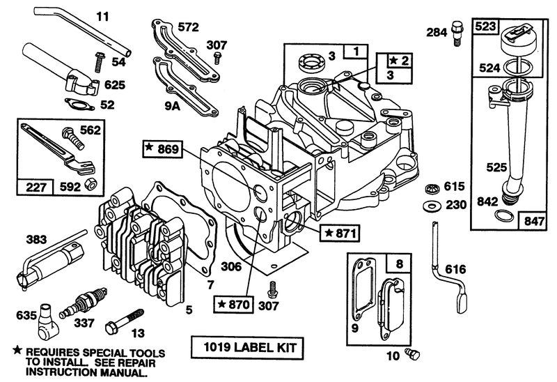 Engine Briggs and Stratton Model 124702 3115 01