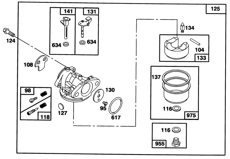 Engine Briggs and Stratton Model 124702 3115 01