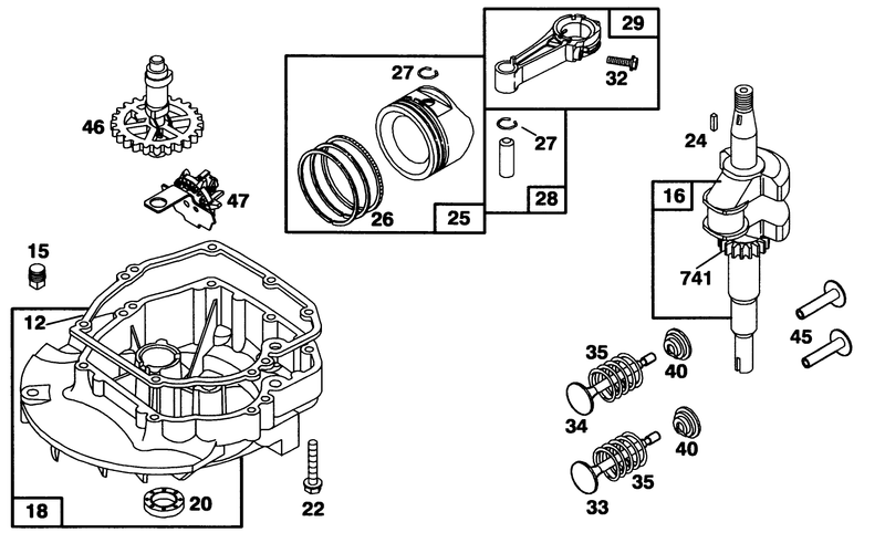 Engine Briggs and Stratton Model 124702 3115 01