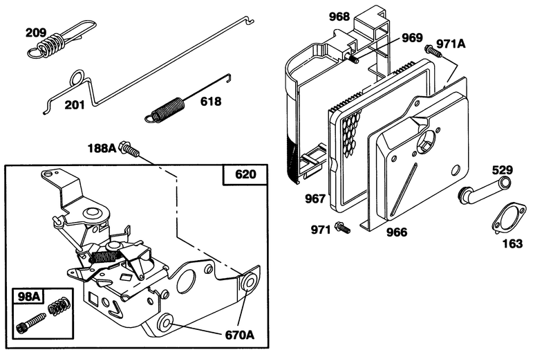 Engine Briggs and Stratton Model 124702 3115 01