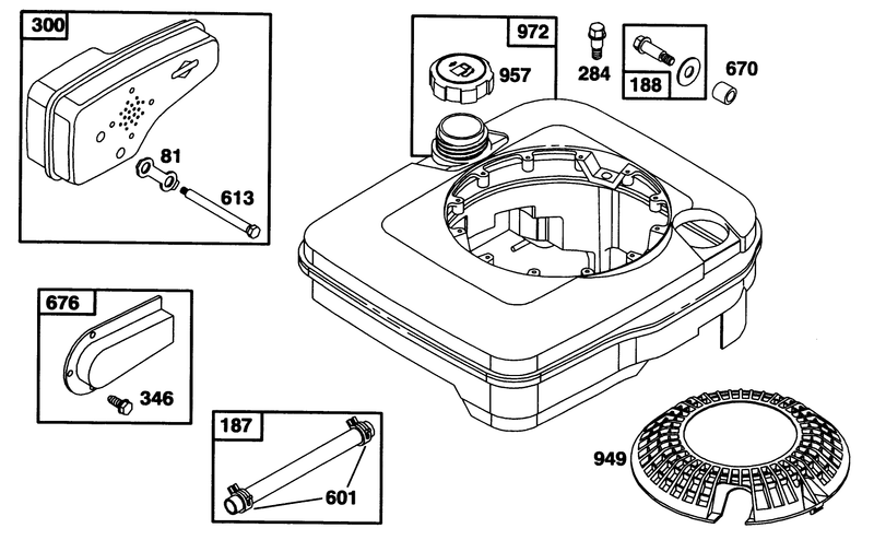 Engine Briggs and Stratton Model 124702 3115 01
