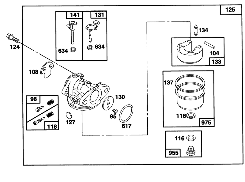 Engine Briggs and Stratton Model 124707 3185 01