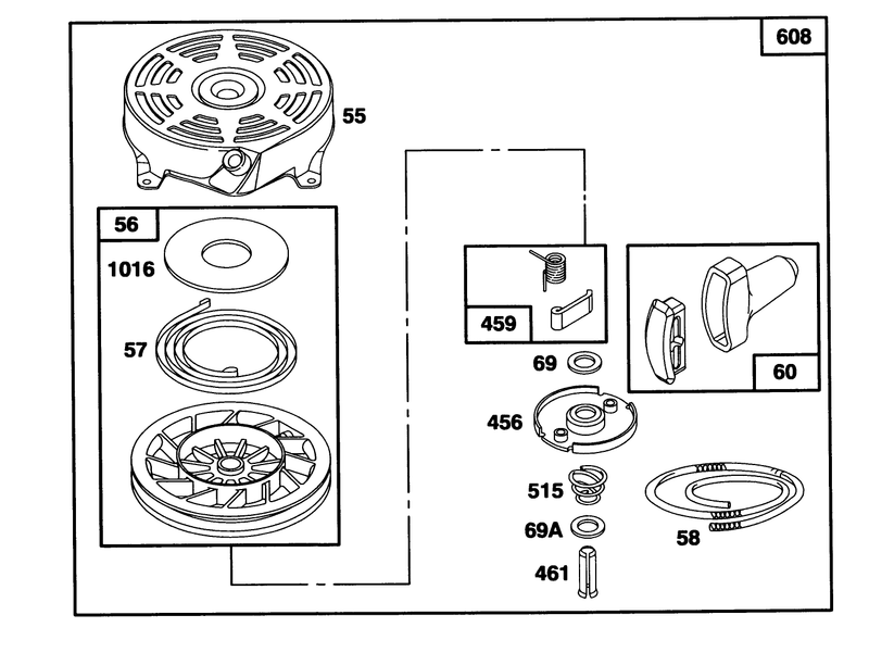 Engine Briggs and Stratton Model 124707 3185 01