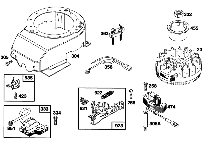 Engine Briggs and Stratton Model 124707 3185 01