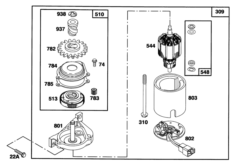 Engine Briggs and Stratton Model 124707 3185 01