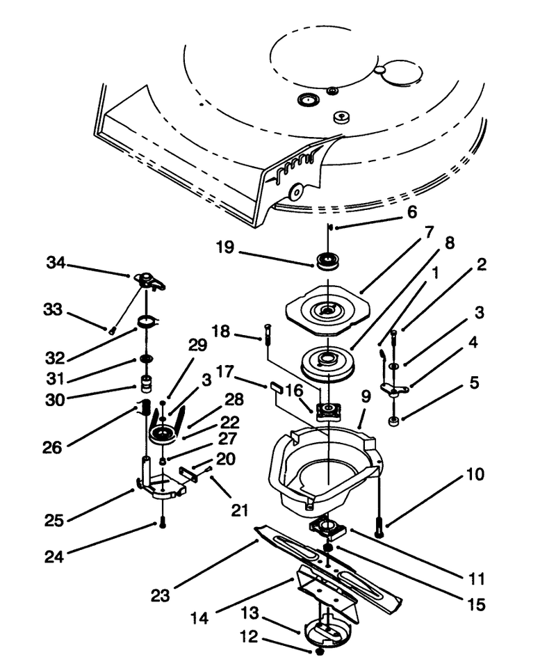 Blade Brake Clutch Assembly