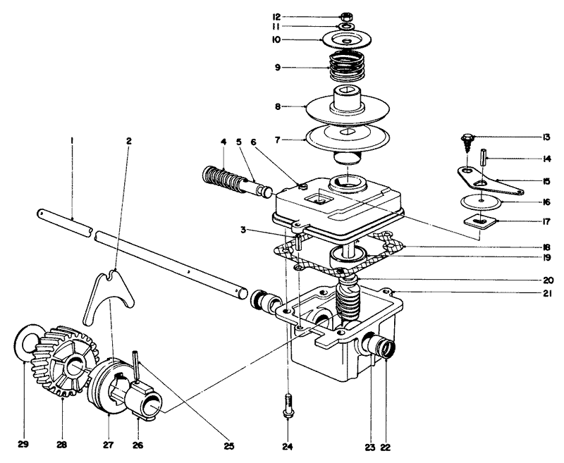 Gear Case Assembly Model Nos 20550 And 20660
