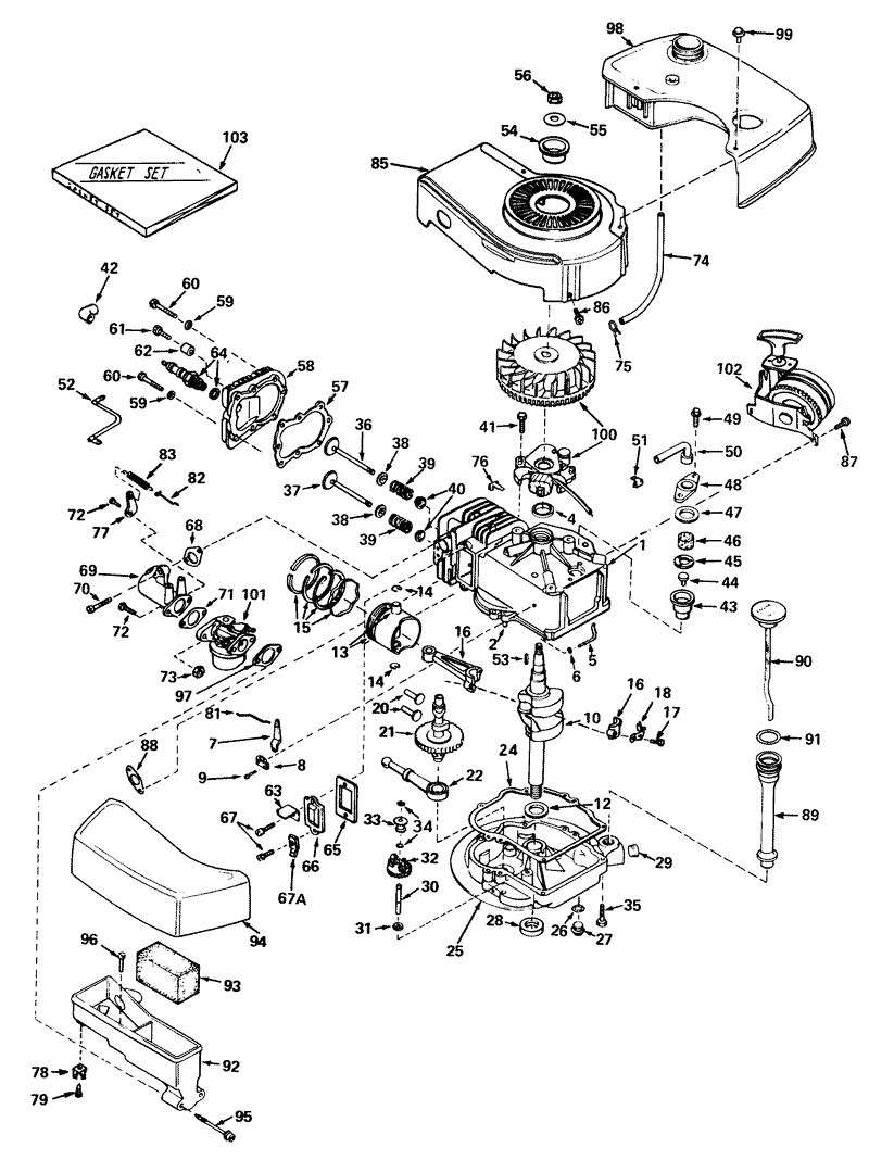 Engine Tecumseh Model No Tnt 120 12002